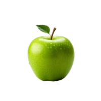 AI generated Fresh green apple fruit png isolated on transparent background