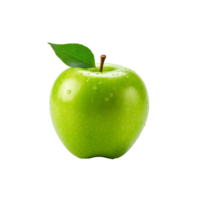 AI generated Fresh green apple fruit png isolated on transparent background