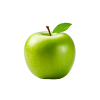 ai generado Fresco verde manzana Fruta png aislado en transparente antecedentes