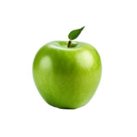 AI generated Fresh green apple fruit png isolated on transparent background