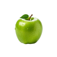 ai gegenereerd vers groen appel fruit PNG geïsoleerd Aan transparant achtergrond