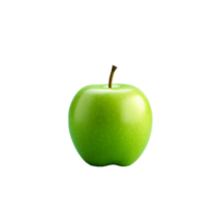 AI generated Fresh green apple fruit png isolated on transparent background