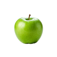 AI generated Fresh green apple fruit png isolated on transparent background