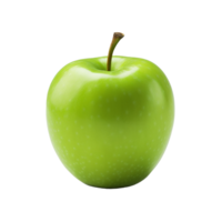 ai gerado fresco verde maçã fruta png isolado em transparente fundo