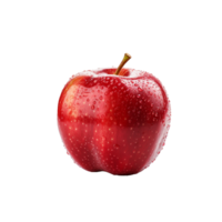 ai gegenereerd vers appel fruit PNG geïsoleerd Aan transparant achtergrond