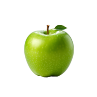 AI generated Fresh green apple fruit png isolated on transparent background