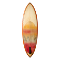 ai generiert Surfbrett beim das Strand isoliert auf transparent Hintergrund png