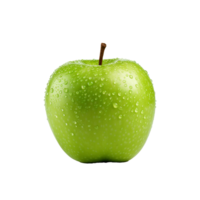 AI generated Fresh green apple fruit png isolated on transparent background