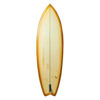 ai generado tabla de surf a el playa aislado en transparente antecedentes png