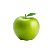 AI generated Fresh green apple fruit png isolated on transparent background