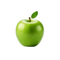 ai generado Fresco verde manzana Fruta png aislado en transparente antecedentes