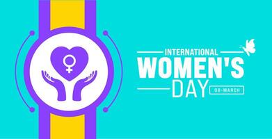 8 marzo internacional De las mujeres día antecedentes con mujer rostro. utilizar a fondo, bandera, cartel, tarjeta, y póster diseño modelo. vector ilustración.