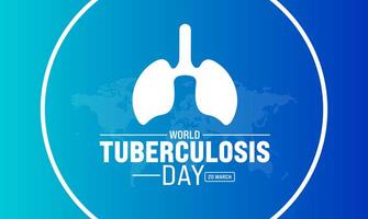 March is World Tuberculosis Day background template. Holiday concept. use to background, banner, placard, card, and poster design template with text inscription and standard color. vector illustration