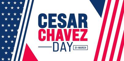 March is Cesar Chavez Day background template. Holiday concept. use to background, banner, placard, card, and poster design template with text inscription and standard color. vector illustration.