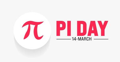 marzo es Pi día antecedentes modelo. fiesta concepto. utilizar a fondo, bandera, cartel, tarjeta, y póster diseño modelo con texto inscripción y estándar color. vector ilustración.