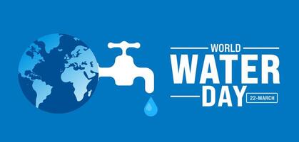 22 march is World Water Day background design template. World Water Day Save the water and ecology concept with vector abstract waterdrop background.