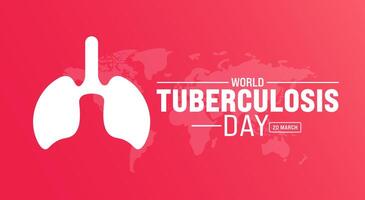 March is World Tuberculosis Day background template. Holiday concept. use to background, banner, placard, card, and poster design template with text inscription and standard color. vector illustration