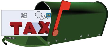 mailbox with mail vector