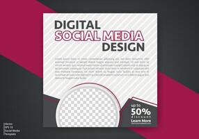 Modern Social Media Template. Discount Promo Template. Social Media Post Template. Social Media Banner vector