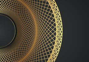 Abstract black and gold lines luxury background vector