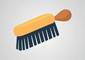 Cleaning brush flat icon, vector illustration, eps 10.