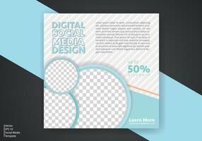 Modern Social Media Template. Discount Promo Template. Social Media Post Template. Social Media Banner vector