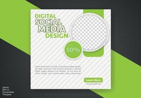 Modern Social Media Template. Discount Promo Template. Social Media Post Template. Social Media Banner vector