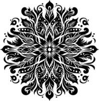 design of a variety of motifs that unite into a shape. beautiful flower vector