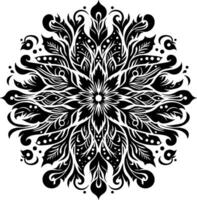 design of a variety of motifs that unite into a shape. beautiful flower vector