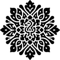 design of a variety of motifs that unite into a shape. beautiful flower vector