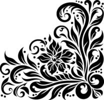 design of a variety of motifs that unite into a shape. beautiful flower vector