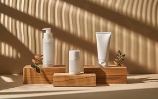 Skincare Products Showcased with Elegance photo