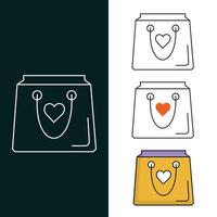 Gift Bag Icon vector