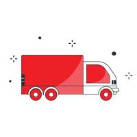 Delivery Truck Vector Illustration Icon Design