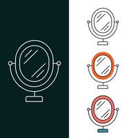 Mirror Vector Illustration Icon Design