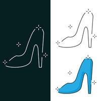 Bride Shoe Vector Icon Design