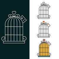 Birdcage Vector Illustration Icon DEsign