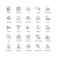 Business and Financial Management Vector Icon Pack