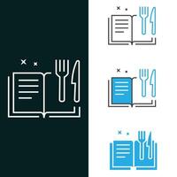 Menu, Cookbook Vector Illustration Icon Design