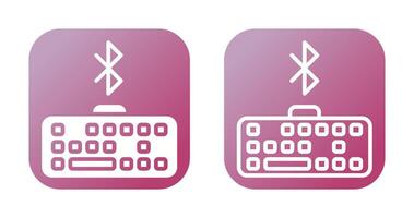 Bluetooth Keyboard Vector Icon