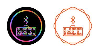 Bluetooth Keyboard Vector Icon