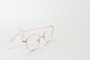 vintage glasses isolated on a white background photo