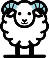 Cute sheep design logo vector