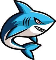 Shark dolphin cartoon design vector