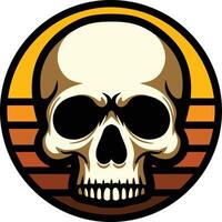 Skull bone skeleton design vector