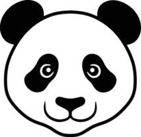 linda panda dibujos animados diseño vector