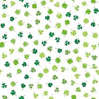 Clover seamless pattern vector illustration for lucky spring design with St Patrick s Day