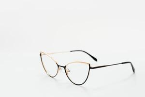 vintage glasses isolated on a white background photo