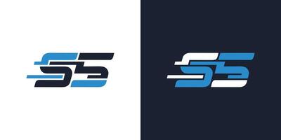 S5 icon logo vector illustration. Initial emblem