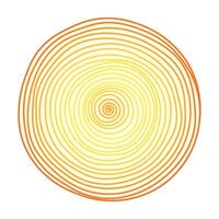 A vibrant graphic image displaying a spiral that transition in color from yellow in the center to orange on the outer edges. Vector illustration